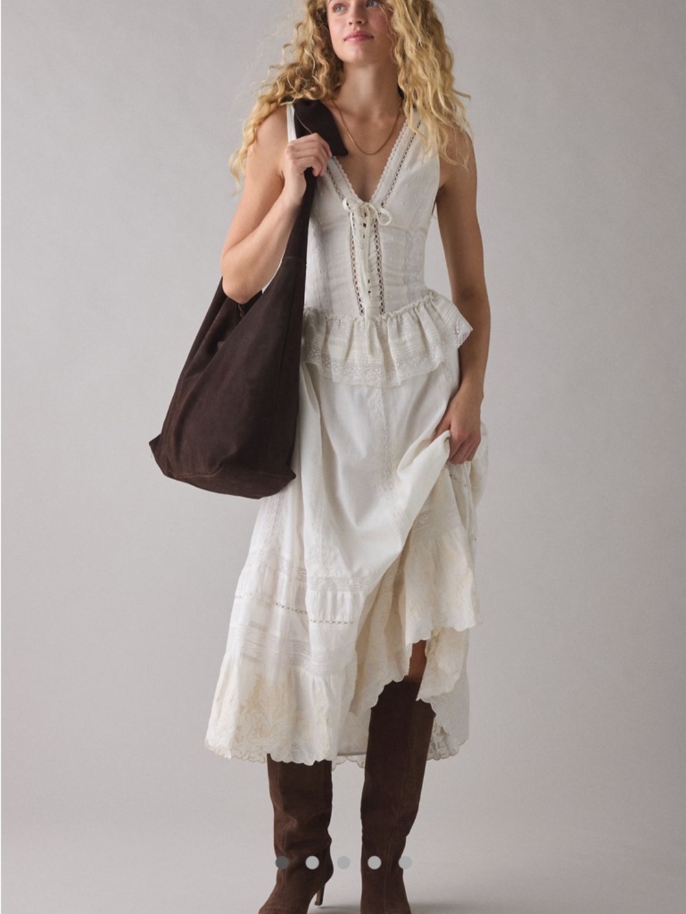 UO Perfectly Victorian Lace Trim Corset
Midi Dress - Picture 10 of 11